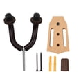 thumbnail image 2 of Percha Soporte de gancho de pared para guitarra de madera de haya con barras estabilizadoras de hierro para guitarra acústica eléctrica. bajo. violín. mandolina. ukelele Tomshoo  Percha, 2 of 6