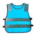 thumbnail image 1 of Chaleco de seguridad de tráfico para niños Sunnimix color fluorescente Azul, 1 of 8