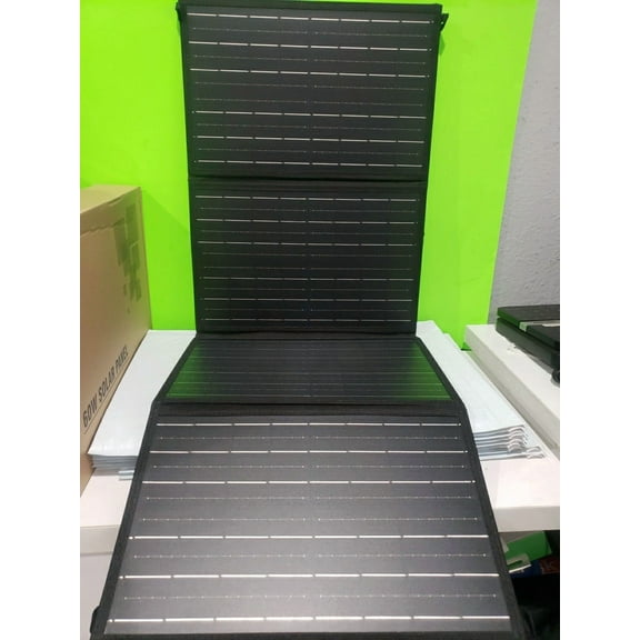 Apowking 60W Foldable Solar Panel 12/18V, DC Outlet Solar Generator, Portable