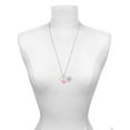 thumbnail image 3 of Delight Jewelry Silvertone Matthew 5:8 Eternity Ring - Light Pink Heart Nurse Strong Zoe Necklace, 3 of 4