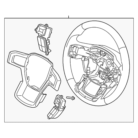 Ford Truck Steering Wheel - Genuine OE Ford Steering Wheel FL3Z-3600-DA