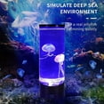 Fantasy LED Jellyfish Water Tank Aquarium Lamp Color Changing Bedside Night Light USB/Battery