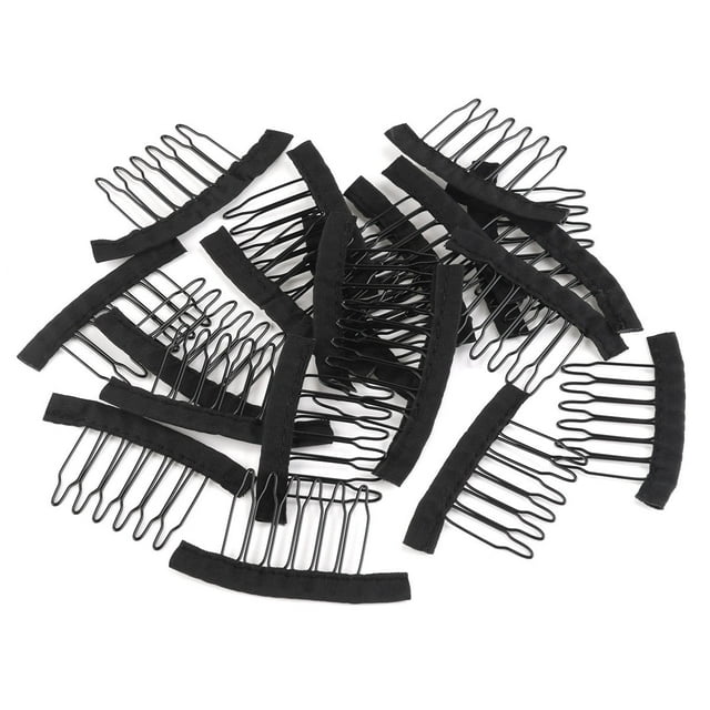 HEALEEP Vaporisateur Fondant pour Dentelle pour Perruques Peignes de Perruque Alliage 20 Pcs Fix Sécurité