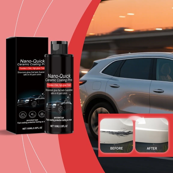 Nano-Quik Ceramic Coating 100Ml 1Pc Car Cleaner And Protector For Surface Polish And Shine