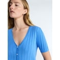 thumbnail image 4 of Free Assembly Women's Pointelle Cardigan Sweater with Short Sleeves, Lightweight, Sizes XS-XXL, 4 of 4