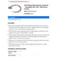 thumbnail image 2 of HVAC Blower Motor Resistor Connector - Compatible with 1998 - 2004 Nissan Frontier 1999 2000 2001 2002 2003, 2 of 2