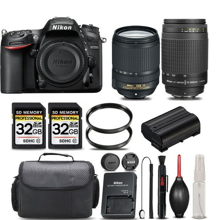 Image of Nikon D7200/D7500 DSLR Camera with 18-140mm Lens & Nikon AF 70-300mm G Lens Essential Bundle