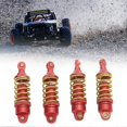 thumbnail image 3 of 2024-4Pcs RC Car Shock Absorber Aluminum Alloy Stable High Elasticity Front Rear Shock Damper for TRAXXAS E Revo 1/16 RC Car Red, 3 of 5