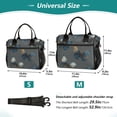 thumbnail image 2 of Large Insulated Lunch Bags for Women Men Leakproof Thermal Meal Lunch Tote Bag for Office Work Picnic Travel Brown-blue Butterfly Pattern 9L, 2 of 6