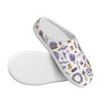 thumbnail image 3 of Lsque Lavender Flowers Pattern Womens Comfort Cotton on Scuff With Memory Foam and Anti-skid Sole Slipper-37/38, 3 of 7