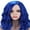 Dark Blue, variant on RightOn Hot Pink Wig Short Curly Bob Wig Hot Pink Wigs for Women Girls Beach Wave Wigs with Wig Cap