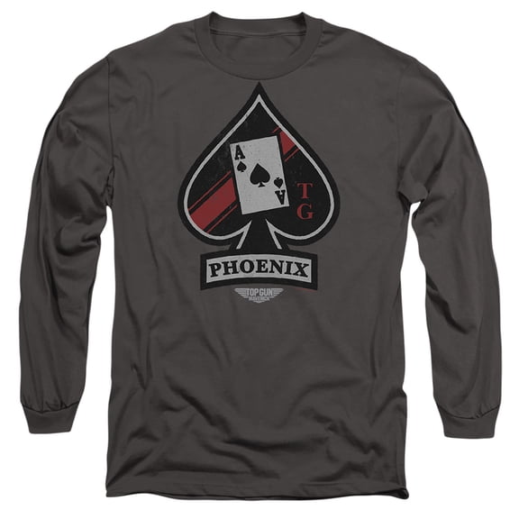 Top Gun: Maverick Phoenix Call Sign Unisex Adult Long-Sleeve T Shirt (X-Large) Charcoal