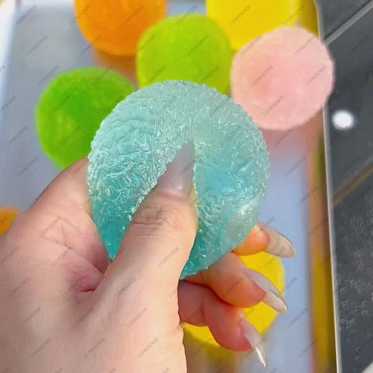 Mini Bayberry Stress Ball - 4cm Shapeable Non-Rebound Squeeze Ball for ASMR Sensory Relief, Adult Anti-Anxiety Fidget Gadget