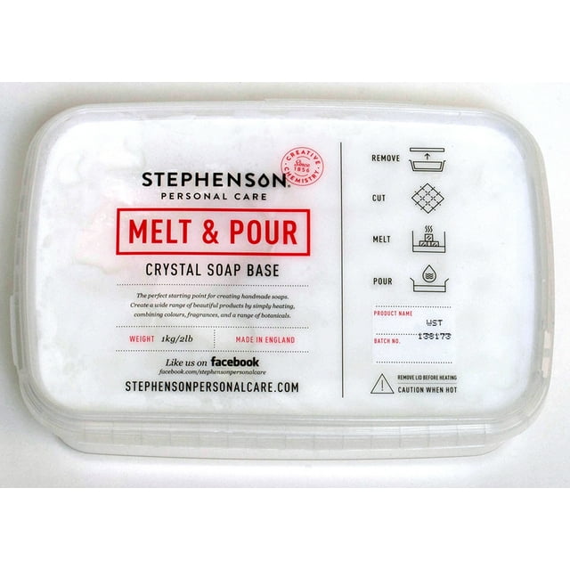 Stephenson 2 LB White Melt and Pour Soap Base