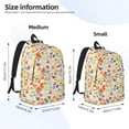 thumbnail image 3 of Naloa Insects In Plants Canvas Backpack for Men Women Rucksack Casual Travel Daypack College Tote Satchel Bookbag for Teens-Small, 3 of 7