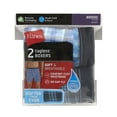 thumbnail image 3 of Underwear Boxers Pack, 2-Pack, Moisture-Wicking Boxer Underwear for Men, Plaid, 3 of 11