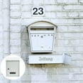 thumbnail image 1 of EASTIN Mailbox Box Letter Wall Locking Hanging Vintage Mail Mount Metal Retro Post Outdoor Drop Mounted Storage Lock Newspaper, 1 of 10