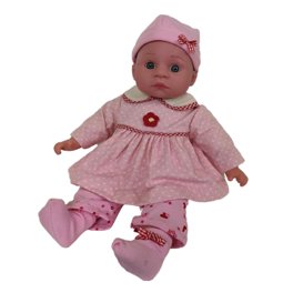 Lorie & Lace Babies 11.5" Caucasian Baby Doll With Soft Body & Hazel Eyes - Perfect Toddler Toy