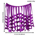 thumbnail image 3 of Harpily Halloween Poncho Costume for Women Spider Web Cut‑Out Wing‑Shaped Soft Capes for Festival Themed Party Outfits, 3 of 3