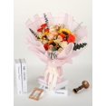 thumbnail image 4 of 14 Sheets Flower Bouquet Wrapping Paper, Translucent Matte White and Pink Florist Packaging Floral Packing Wrapping Gift Wraps, 4 of 6