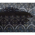 thumbnail image 4 of oneOone Viscose Chiffon Fabric Leaves & Floral Block Print Fabric BTY 42 Inch Wide, 4 of 4