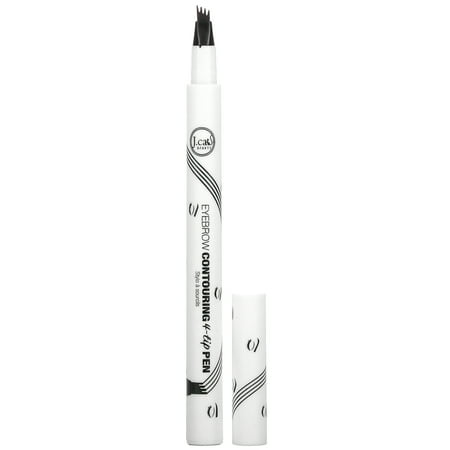 J.Cat Beauty Eyebrow Contouring 4-Tip Pen ETP102 Brown 0.05 oz (1.5 g)