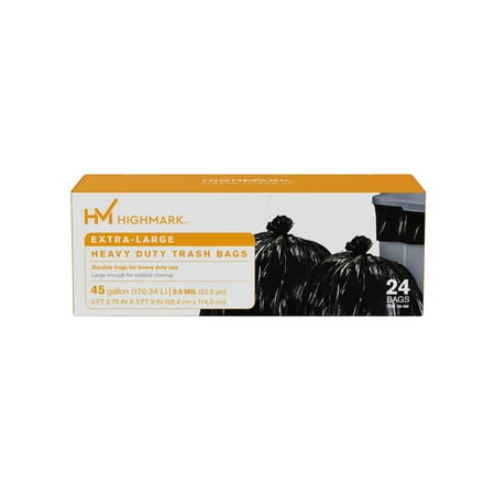 Highmark Trash Bags 45 Gallons Box Of 24 DP00568