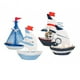 thumbnail image 3 of 4 piezas Mini escultura de barco de vela artesanía temática náutica, mini decoración de en miniatura para regalo de inauguración de la, 3 of 9