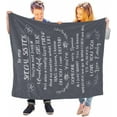 thumbnail image 3 of LHSHID Personalized My Best Sister Blanket Custom Throw Blanket Birthday Gift Idea for Her BFFs Women Sister Gifts for Sister BFF Soul Sister Gifts Long Distance Gifts, 3 of 5