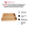 thumbnail image 4 of Charola O Bandeja De Madera Mediana Namaro Design, 4 of 5