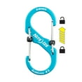 thumbnail image 2 of Nite Ize S-Biner SlideLock Aluminum - Durable Dual Carabiner - Locking Aluminum S-Biner - Secure Keys & Gear with Lockable Carabiner - Size 3, Blue (4 Pack), 2 of 9