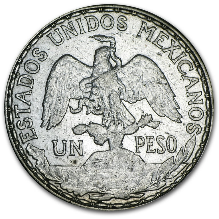 1910 Mexico Silver 1 Peso Caballito XF - Walmart.com