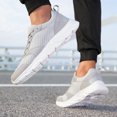 thumbnail image 4 of Men's Breathable Mesh Running Shoes, Lightweight Lace-Up Athletic Sneakers, Non-Slip Casual Footwear for Gym, Walking, and Everyday Activities, 4 of 10