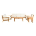 thumbnail image 2 of Linon Cormeer 5-Piece Outdoor Patio Furniture Set, Natural/Antique White, 2 of 10