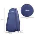 thumbnail image 3 of Outsunny Pop Up Shower Tent for Outdoor Camping Beach, Navy Blue, 3 of 10