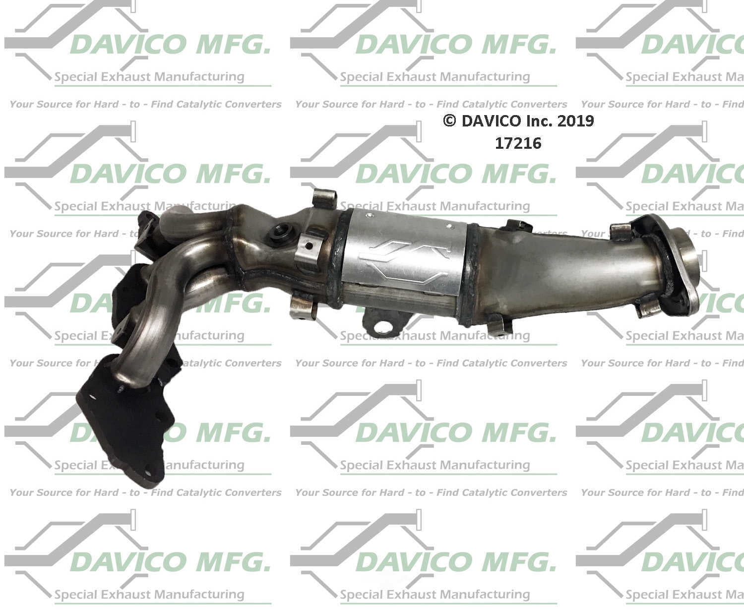 Davico Mfg 17216 Direct-Fit Catalytic Converter - Manifold