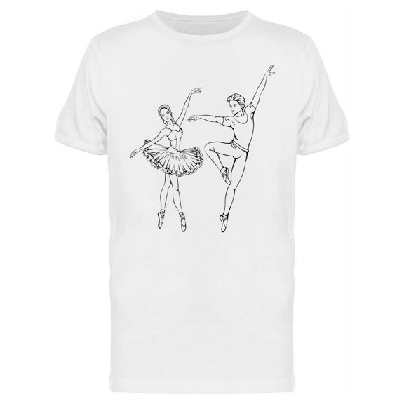 Young Couple Dancing Ballet T-Shirt Men -Image by Shutterstock, Male Small