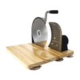 thumbnail image 3 of Luzkey Rotary Bread Slicer Baking Accessories Easy to Use Folding Board with Adjustable Thickness Kitchen Appliance with Suction Cup Silver, 3 of 8