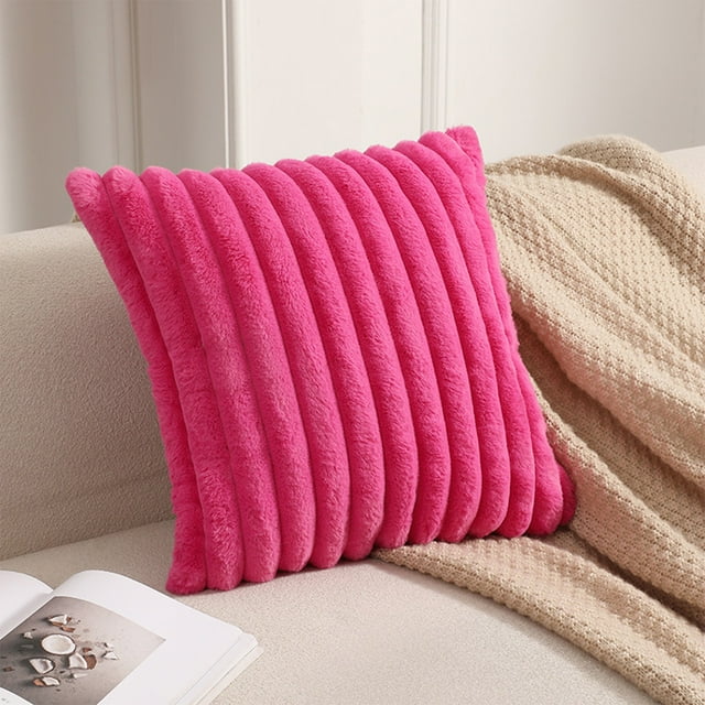 LSLJS Christmas Pillowcase Border Wholesale Pillowcase Solid Colour Without Core Plush Christmas Pillowcase, Festival Pillowcase
