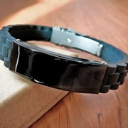 Best CPA Gifts, Highly skilled and intelligent, Appreciation Birthday Black Glidelock Clasp Bracelet for CPA, Men, Women, Friends, Coworkers