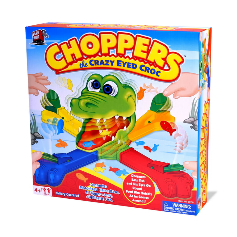 Choppers - Feeding Hungry Crocodile Game. Feed The Fish Quickly As The  Crazy Eyed Croc Spins Around! 2-4 Players Easy to Set Up Catapult Game.
