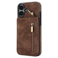 thumbnail image 2 of For iPhone 16 Case RFID Blocking Ring Kickstand Retro Leather+TPU Anti-fall Phone Cover - Blue, 2 of 5