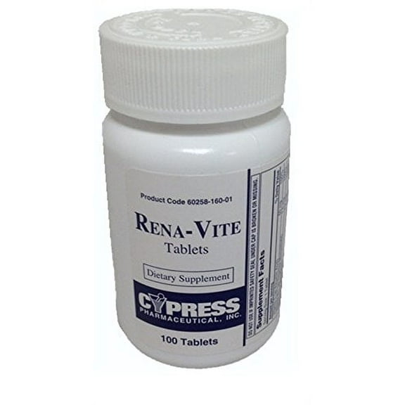 2 Pack Cypress Rena-Vite Tablets 100 Count Each