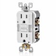 thumbnail image 3 of Leviton Mfg R02-GFNL1-00W Autotest GFCI Guide Réceptacle d'Inviolabilité- Blanc, 3 of 3