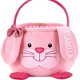 thumbnail image 1 of Cestas de peluche con forma de conejito de Pascua Yashi rosa, 1 of 3