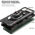 thumbnail image 2 of Compatible for Celero 5G+ PLUS 2023 Robotic Kickstand Phone Case Cover + Tempered Glass - Black, 2 of 5