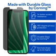 thumbnail image 5 of onn Privacy Glass Screen Protector for iPhone® 14 Plus/13 Pro Max, Made with Durable Glass by Corning™ for Ultimate Protection, Includes Easy Application Tray, 5 of 9