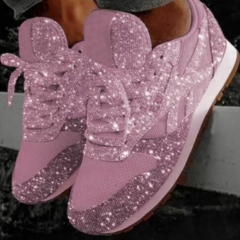 glitter lace up shoes