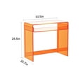 thumbnail image 5 of Solaround Acrylic Desk, Acrylic Table, 33.5" x 29.5" x 15.7", Orange, 5 of 8