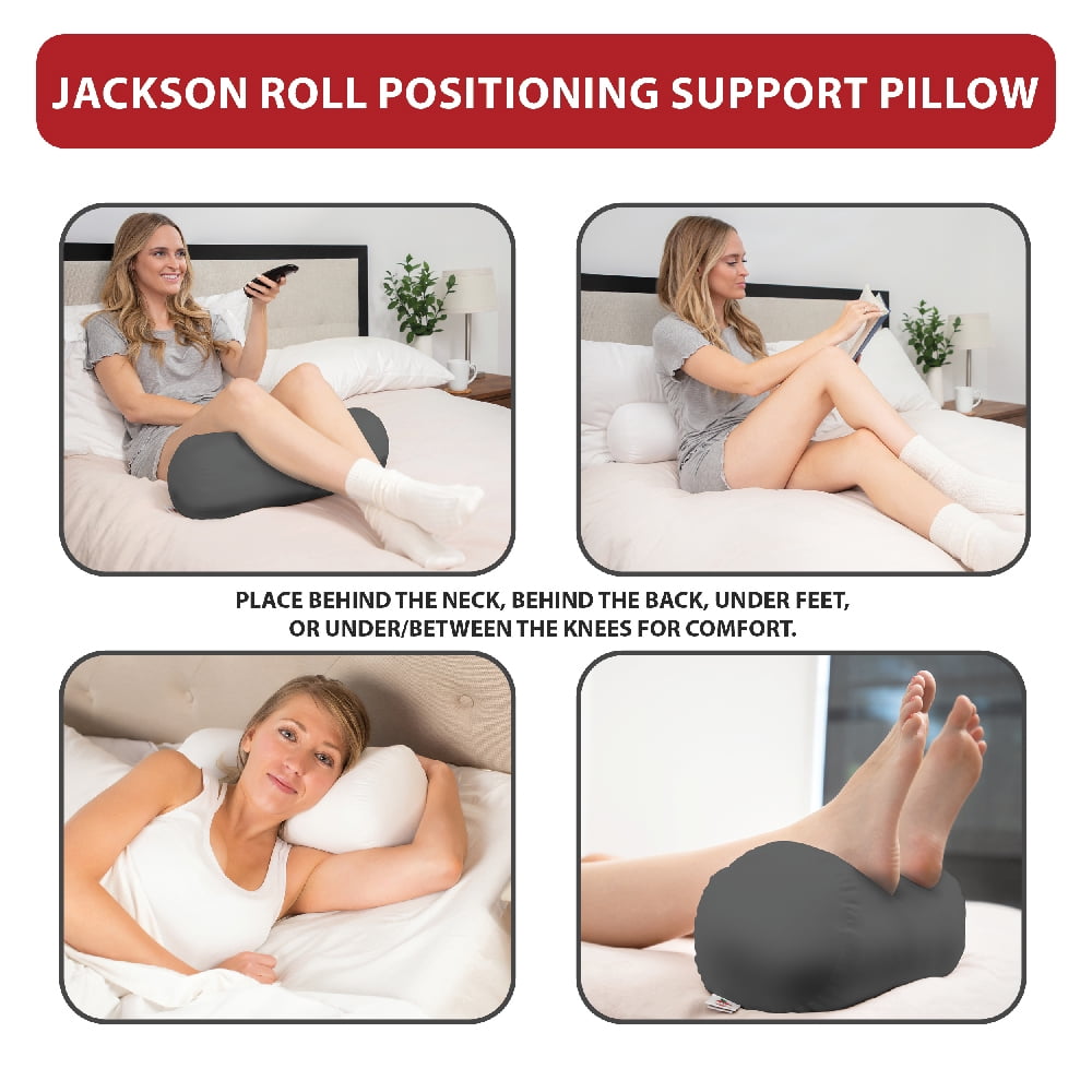 Core Products Jackson Roll Orthopedic Bolster Pillow - Neck, Back, Leg, Knee & Arm Support – Cervical & Lumbar Roll for Pain Relief, Spinal Alignment & Travel Comfort for Bed or Chair